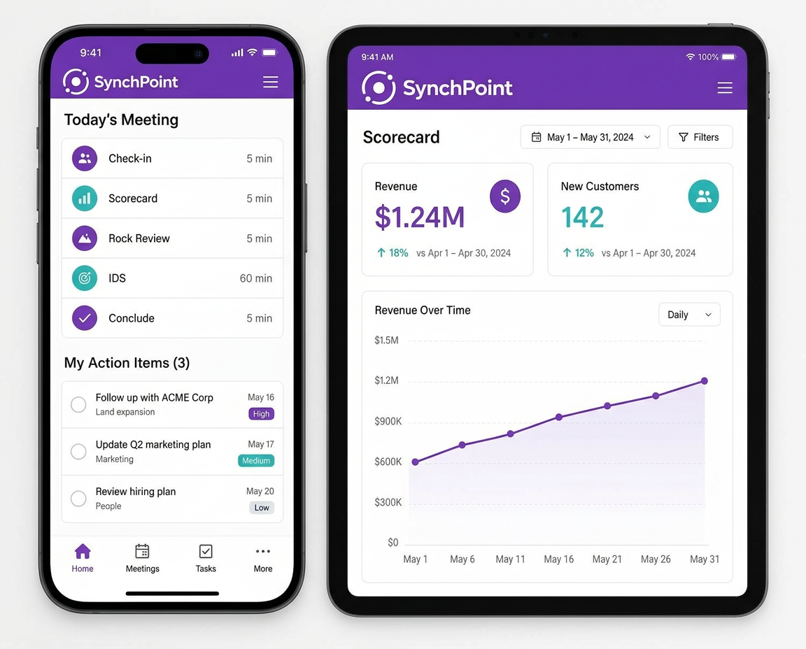SynchPoint mobile and tablet app